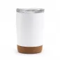 Preview: Siebdruck Edelstahlbecher mit Korkboden & Doppelwand 380ml