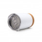 Preview: Siebdruck Edelstahlbecher mit Korkboden & Doppelwand 380ml