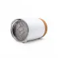 Preview: Siebdruck Edelstahlbecher mit Korkboden & Doppelwand 380ml
