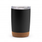 Preview: Siebdruck Edelstahlbecher mit Korkboden & Doppelwand 380ml
