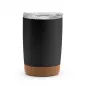 Preview: Siebdruck Edelstahlbecher mit Korkboden & Doppelwand 380ml