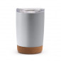 Preview: Siebdruck Edelstahlbecher mit Korkboden & Doppelwand 380ml