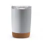 Preview: Siebdruck Edelstahlbecher mit Korkboden & Doppelwand 380ml