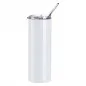Preview: Sublimation Tumbler-Becher mit Trinkhalm 570ml
