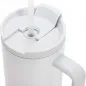 Preview: Sublimation Thermobecher mit Deckel, Griff, Trinkhalm & Flipdeckel 1200ml, weiß