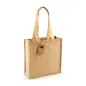Preview: Westford Mill W406 Jute Compact Tote, 10 L, natur – lange Baumwollgriffe (60 cm)
