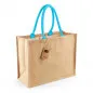 Preview: Westford Mill Unisex Jute Classic Shopper W407 - OneSize