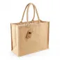 Preview: Westford Mill Jute Classic Shopper W407 – nachhaltiger Jutebeutel mit Baumwollgriffen