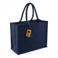 Preview: Westford Mill Unisex Jute Classic Shopper W407 - OneSize