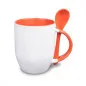 Preview: Orca Coatings Sublimationstasse Two Tones & Löffel- , 11oz / 340ml