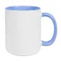 Preview: Orca Coatings Sublimationstasse Two Tones & Handle - blau, 11oz