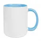 Preview: Orca Coatings Sublimationstasse Two Tones & Handle - hellblau, 11oz