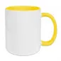 Preview: Orca Coatings Sublimationstasse Two Tones & Handle - hellgelb, 11oz