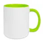 Preview: Orca Coatings Sublimationstasse Two Tones & Handle - hellgrün, 11oz
