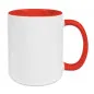 Preview: Orca Coatings Sublimationstasse Two Tones & Handle - rot, 11oz