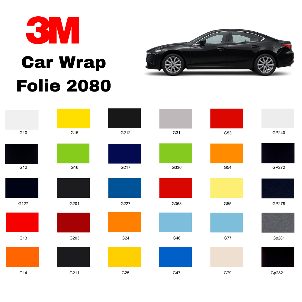 3M™ Wrap Folien 2080 Glänzend (1.52m)