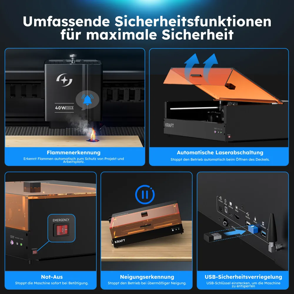 AtomStack Kraft 40W Diodenlaser Laserschneider