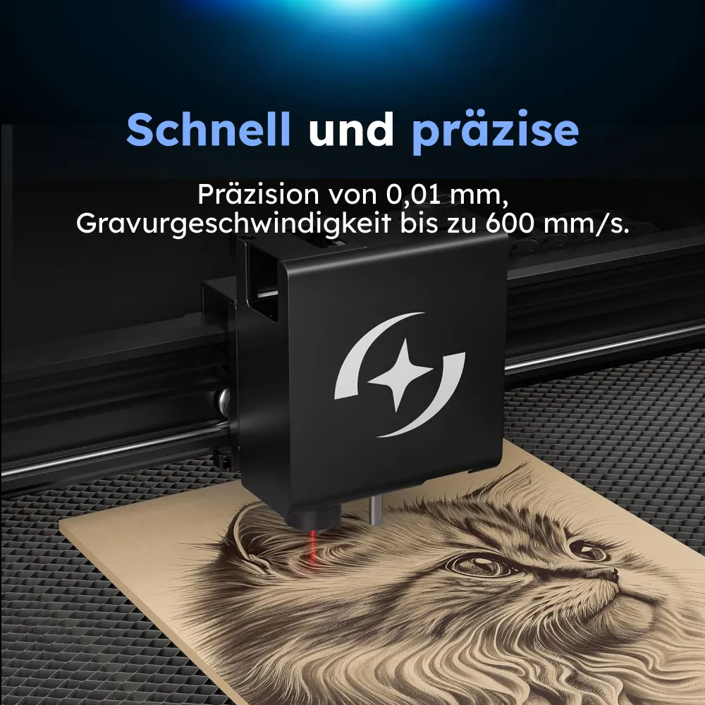 AtomStack Hurricane CO2 Laser Cutter – mit HD-Kamera und  Schutzgehäuse