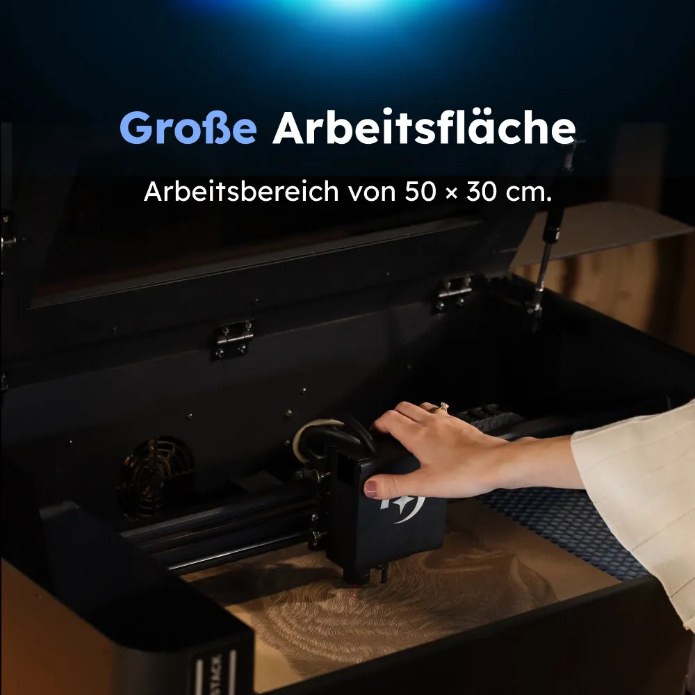 AtomStack Hurricane CO2 Laser Cutter – mit HD-Kamera und  Schutzgehäuse