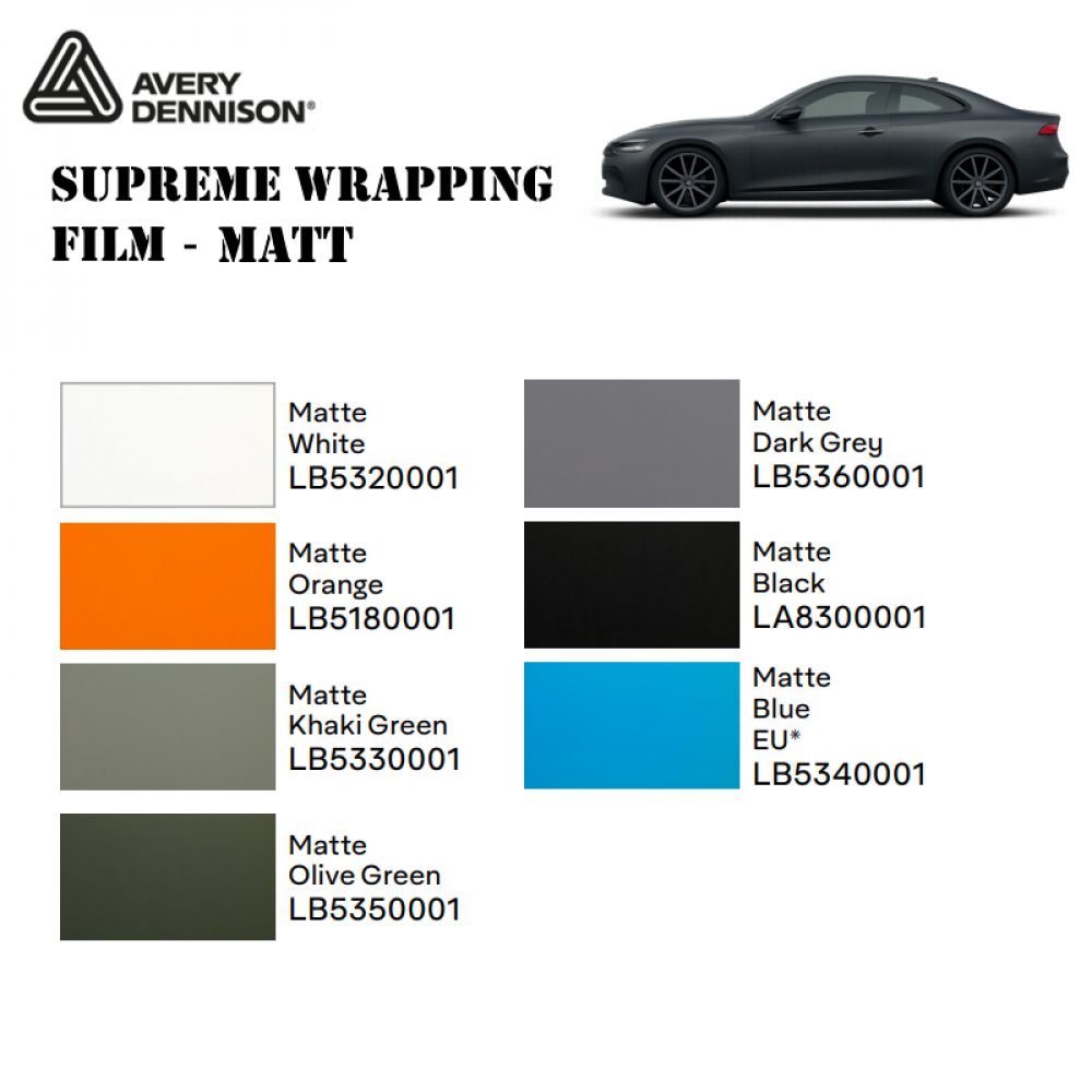 Avery Dennison® Supreme Wrapping Film EA (Matt), (1,52m)