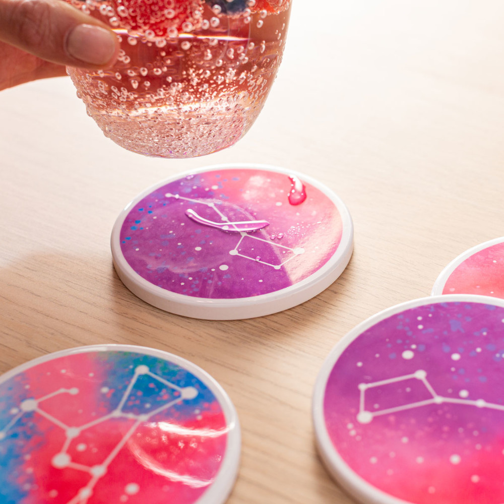 Preview: Cricut 2006582 Untertassen Rohlinge rund - 4 Stück