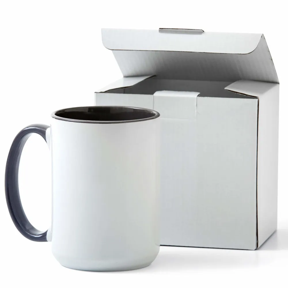 Cricut 2009330 Keramiktasse Mug grau/weiß 425 ml