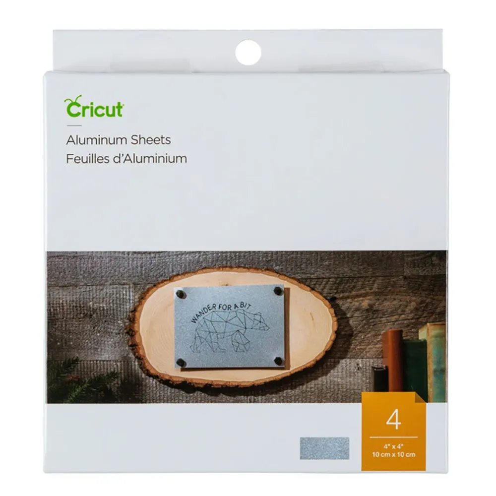 Cricut 2007461 Aluminium silber 10,1 x 10,1 cm 4er-Pack