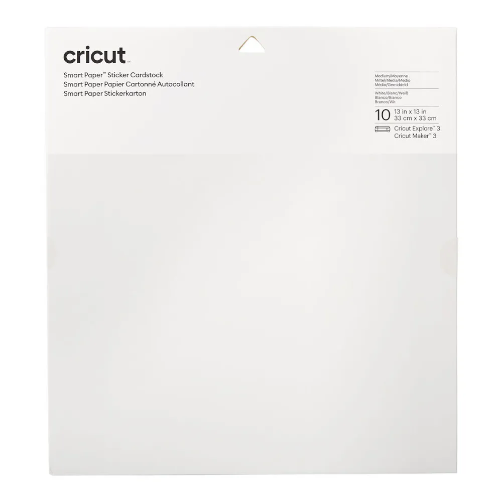 Cricut 2008317 Smart Paper Farbkarton weiß 10er-Pack