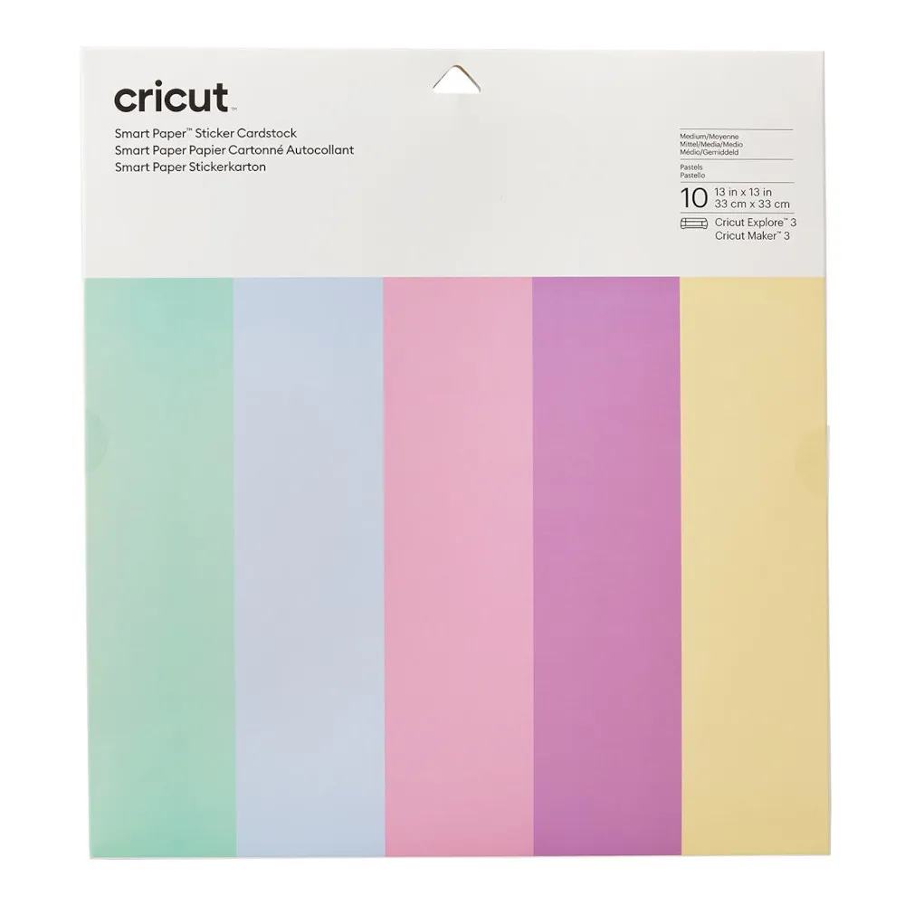 Cricut 2008320 Smart Paper Farbkarton pastel 10er-Pack