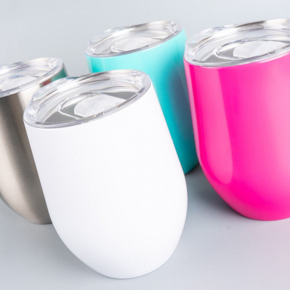 Sublimations-Edelstahlbecher Doppelwandig & Deckel 350ml