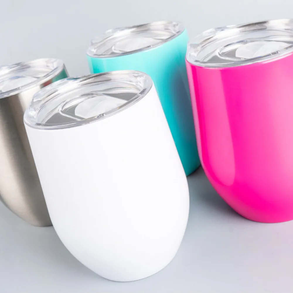 Sublimations-Edelstahlbecher Doppelwandig & Deckel 350ml