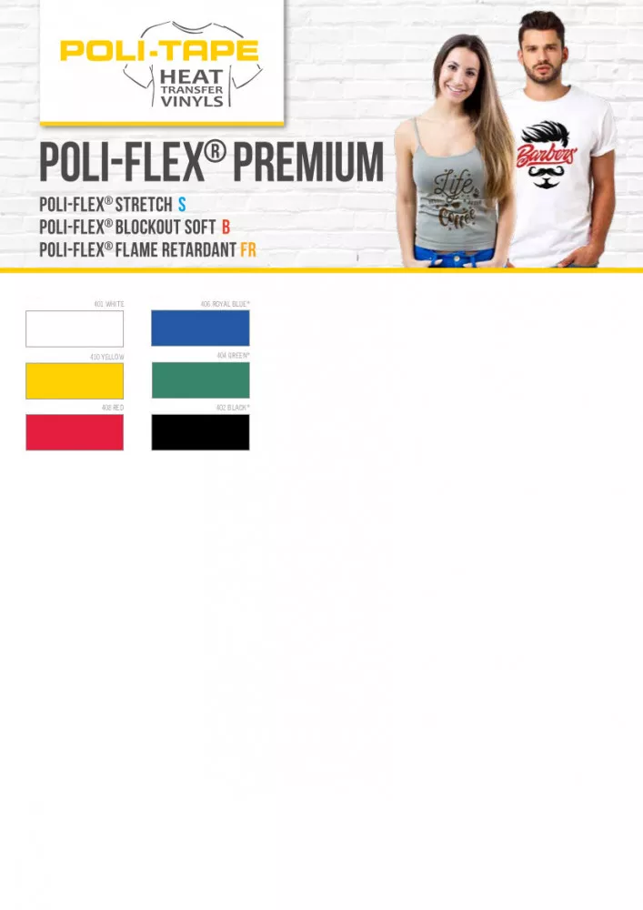 Poli-Flex Stretch Farbkarte