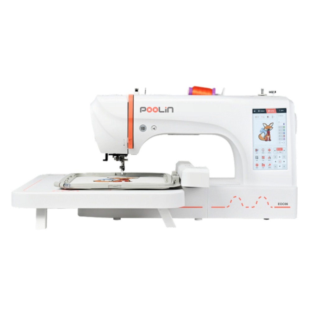 Preview: PooLin EOC01 – Elektronische Nähmaschine mit 50 Stichen & 8 Nähfüßen