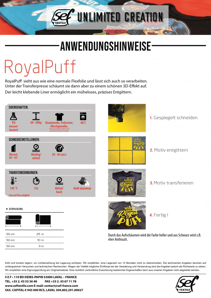 Preview: Sef Royal Puff Flexfolie