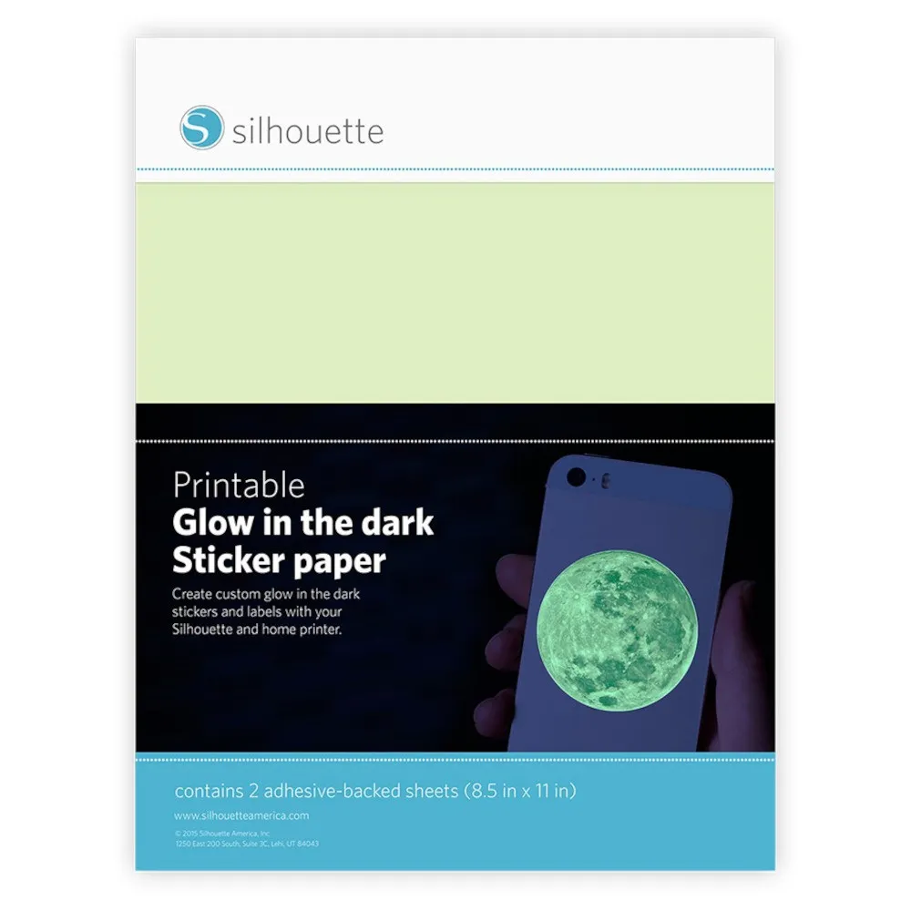 Silhouette Nachtleuchtendes Stickerpapier 2er-Pack