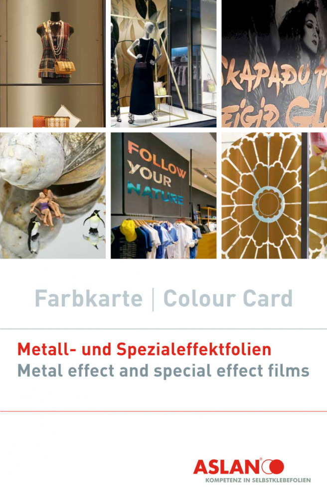Farbkarte Aslan Metall- und Spezialeffektfolien