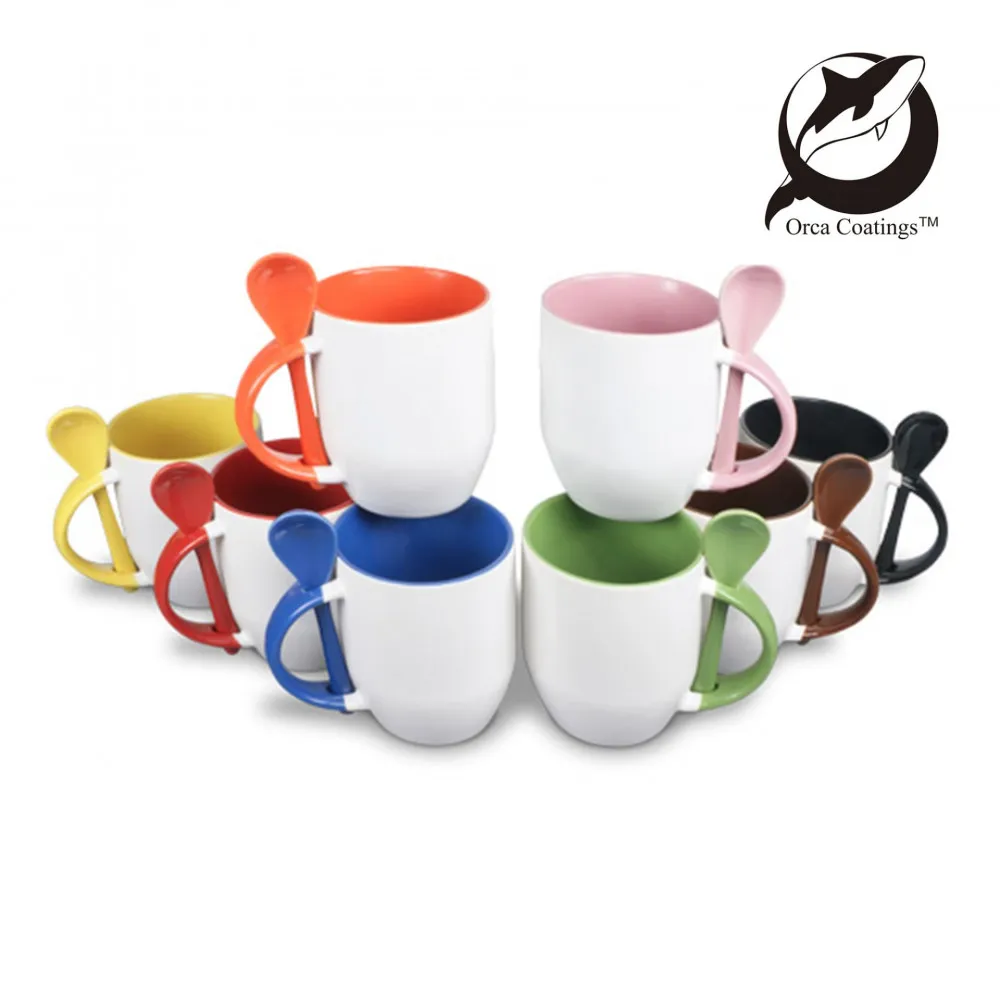 Orca Coatings Sublimationstasse Two Tones & Handle - altrosa, 11oz