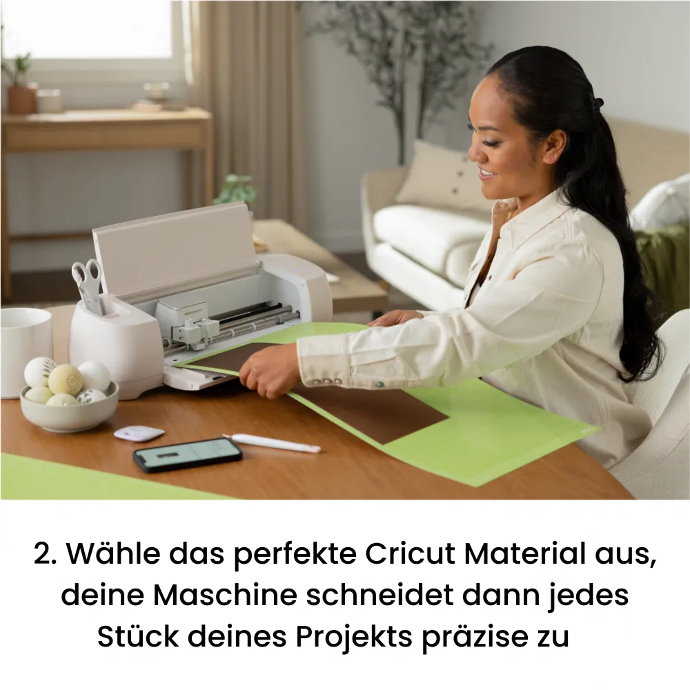 Cricut 2011287 Explore 4 Schneideplotter - Muschelweiß inkl. Essentials Bundle