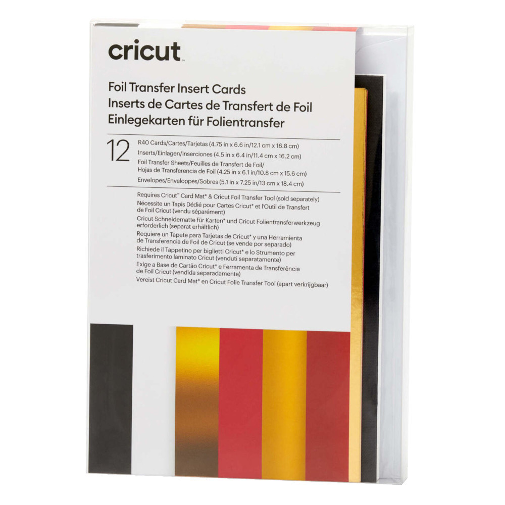 Cricut 2009480 Folientransfer Einlegekarten (R40) royal flush 12er-Pack
