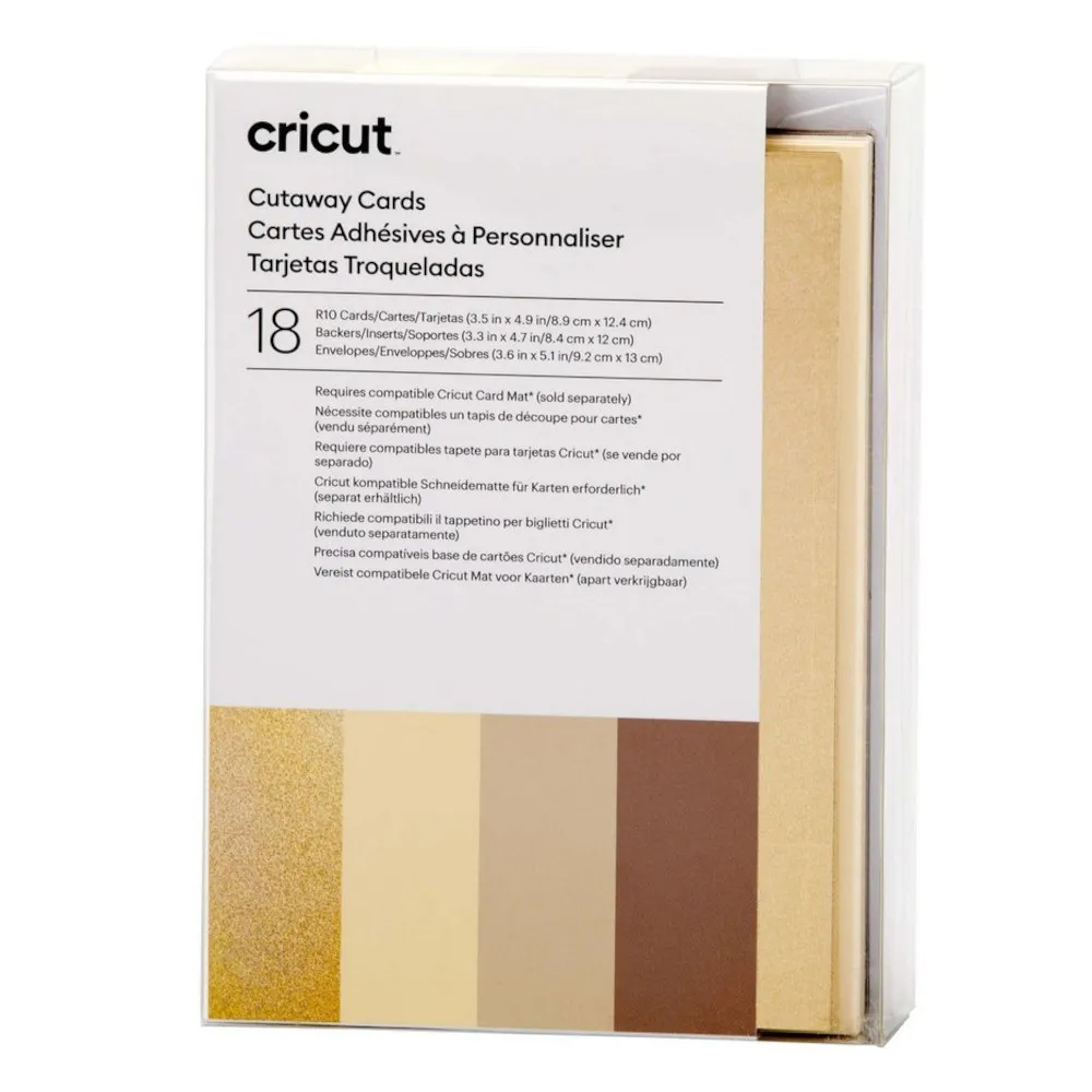 Cricut 2009485 Klebekarten neutrals (R10) 18er-Pack