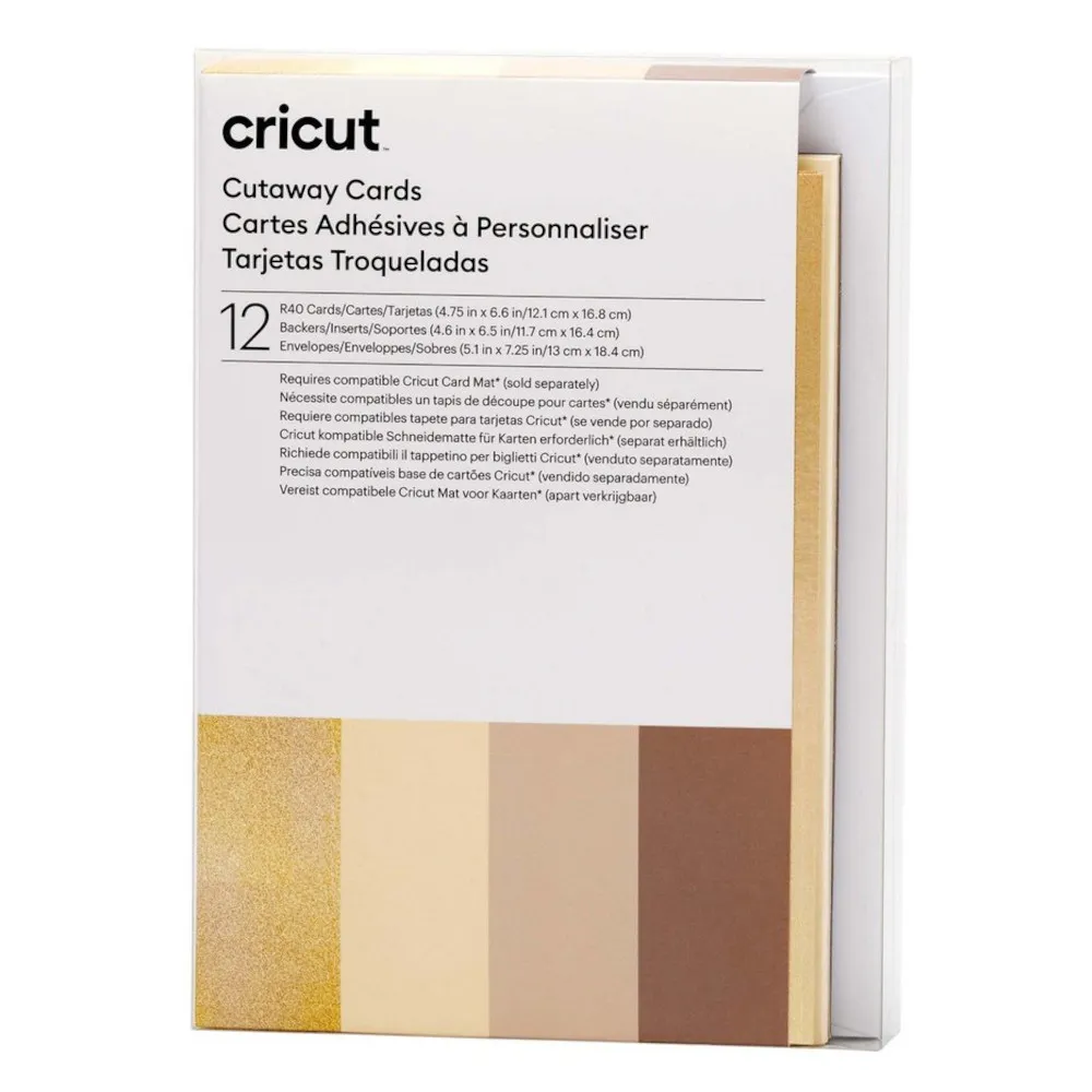 Cricut 2009486 Klebekarten neutrals (R40) 12er-Pack