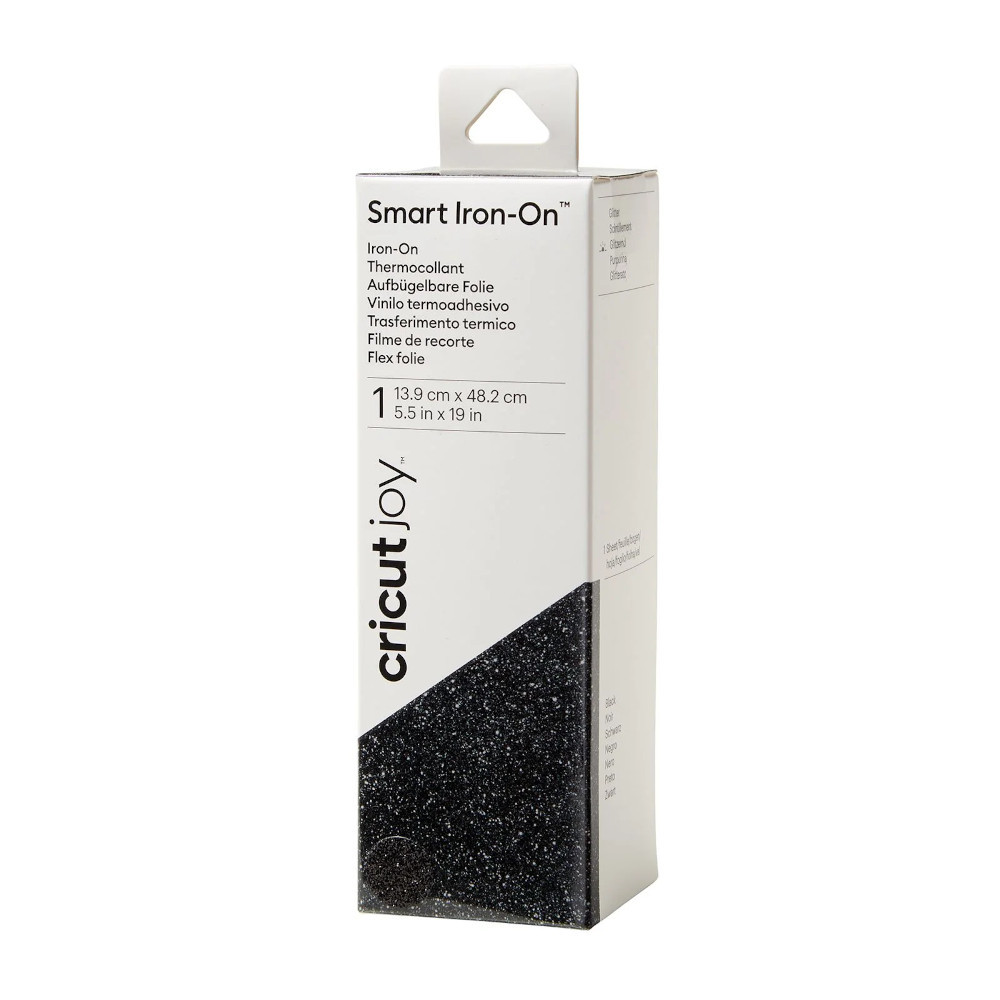 Cricut 2008057 Joy Smart Iron-On Flexfolie glitter black 13,9 x 60,9 cm