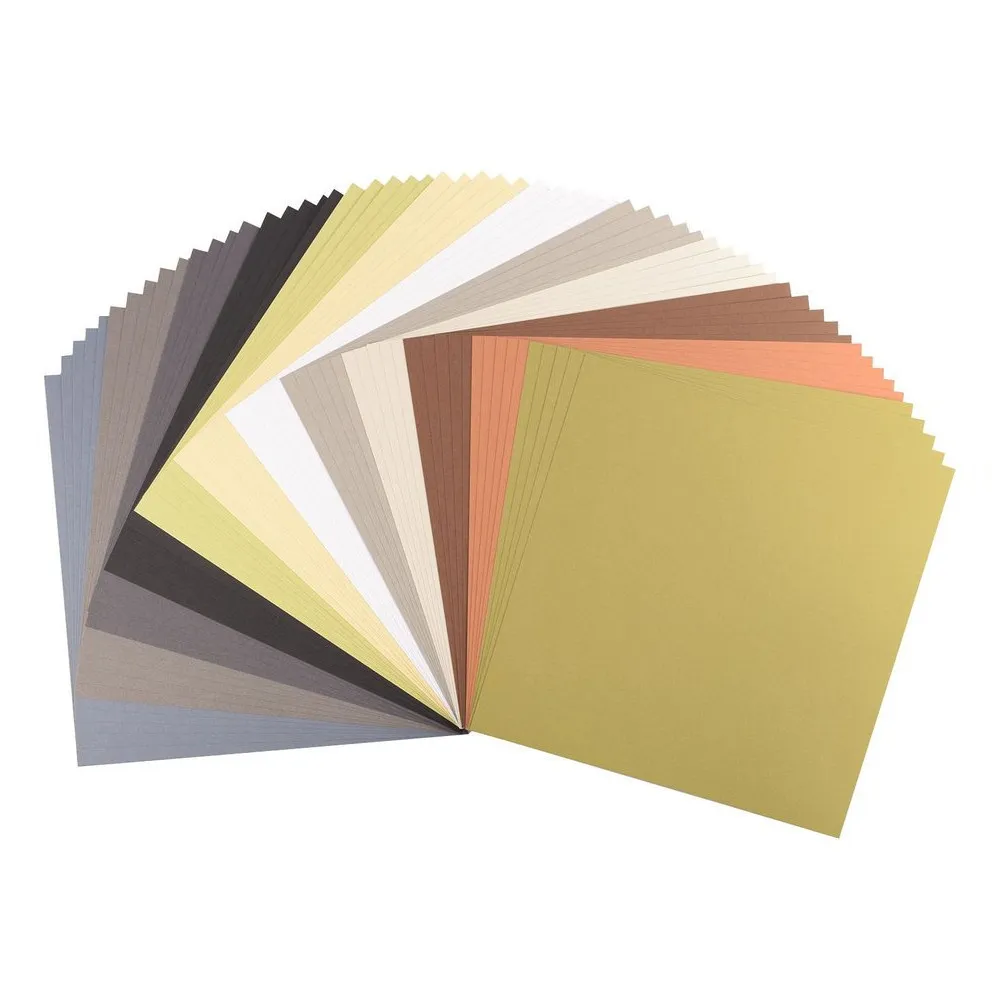 Florence Cardstock Papier Erdtöne 30,5x30,5cm (216g) - 60er Pack