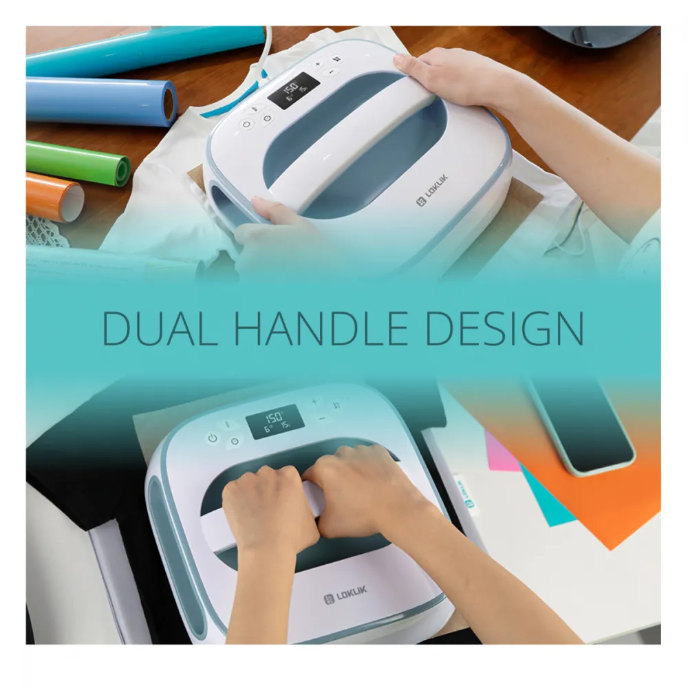 LOKLiK Easy Heat Press Power-Bundle- Das komplett-Set für den professionelle Transfer