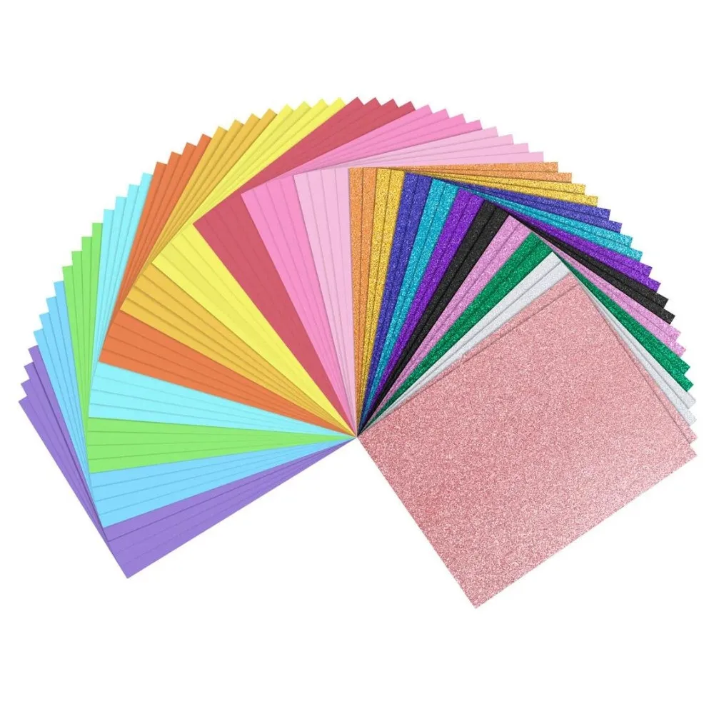 LOKLiK Cardstock Kartonpapier Bundle 28x21,6cm 60er Pack