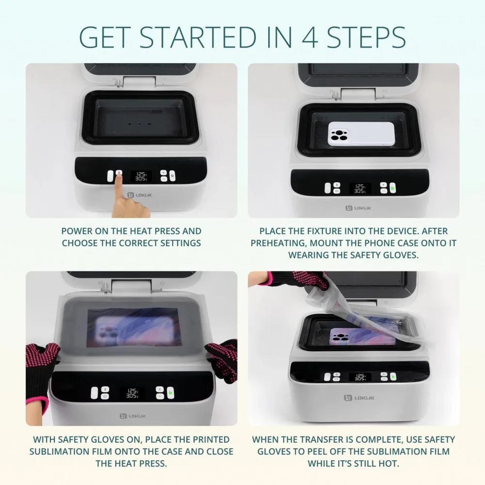 LOKLiK Phone Case Heat Press Starter Bundle