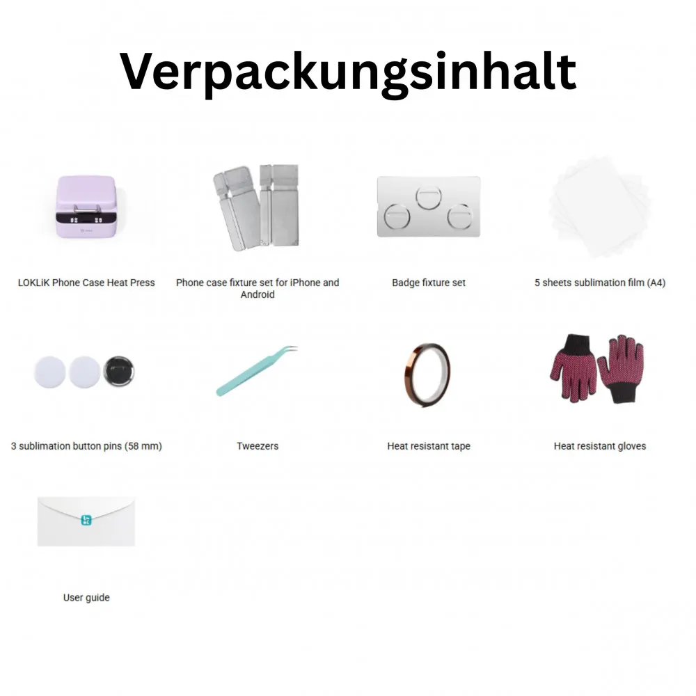 LOKLiK Phone Case Heat Press Starter Bundle