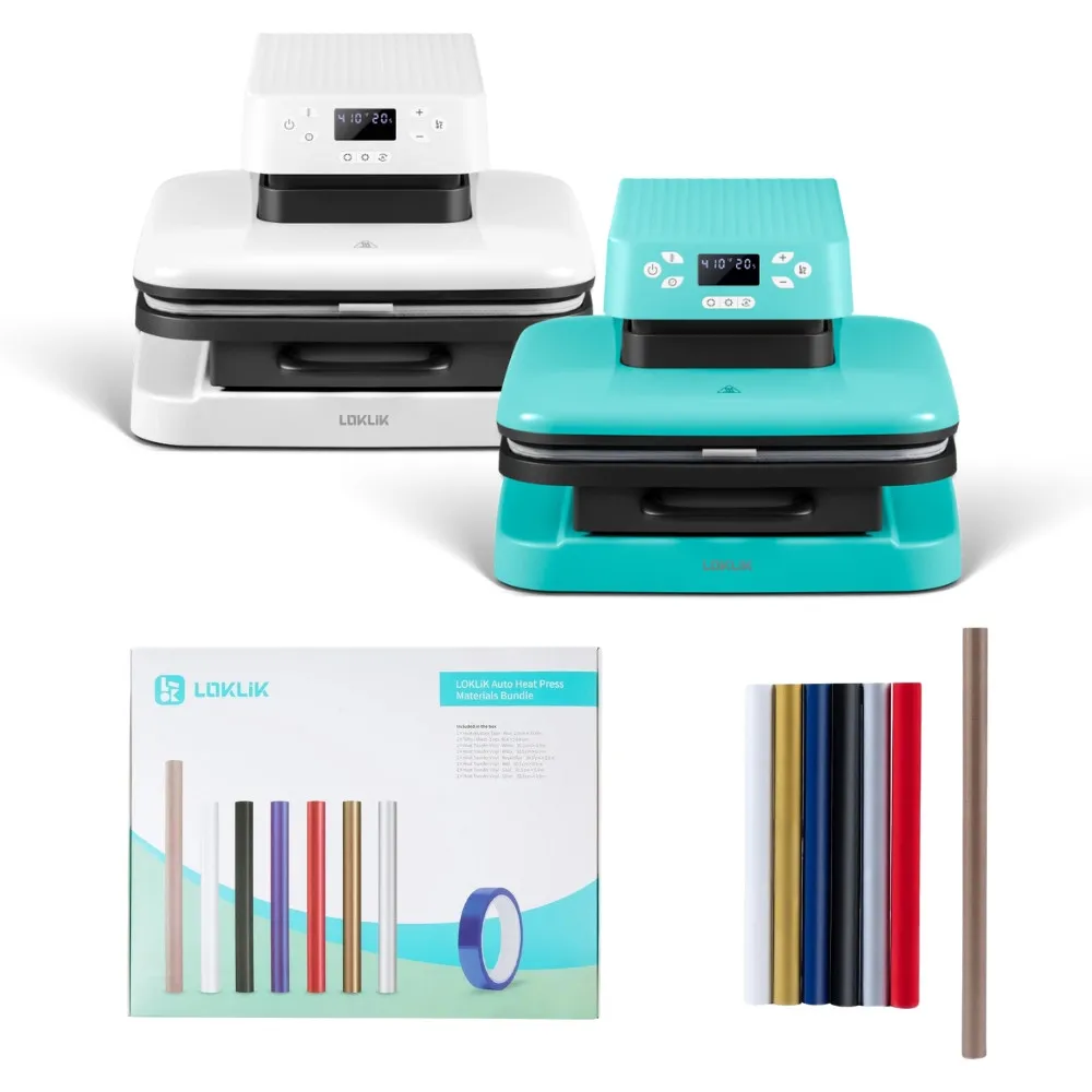 LOKLiK Auto Heat Press™ Transferpresse 38 x 38 cm - Starter Bundle