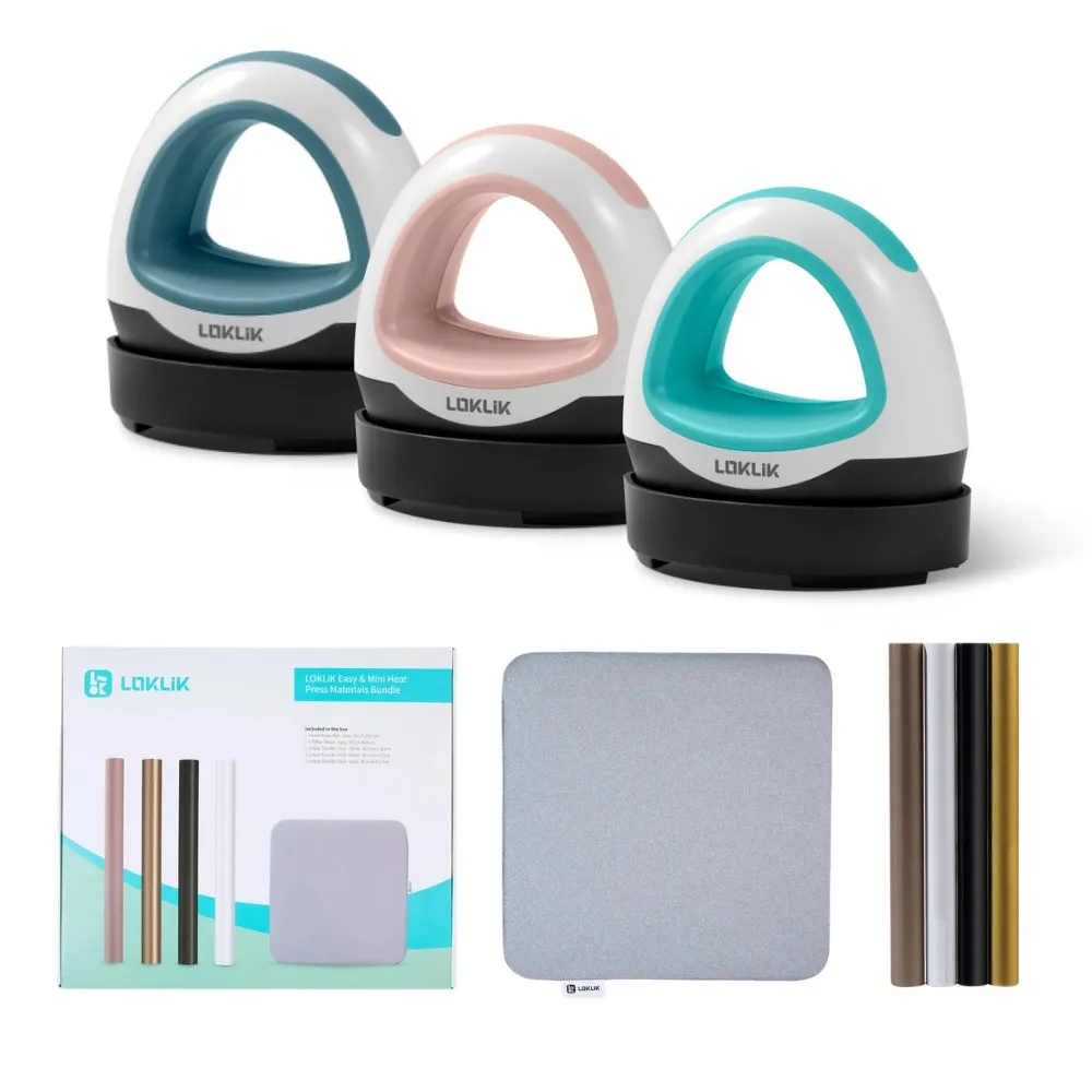 LOKLiK Mini Heat Press™ TransferpresseLOKLiK Mini Heat Press™ Transferpresse - Starter Bundle