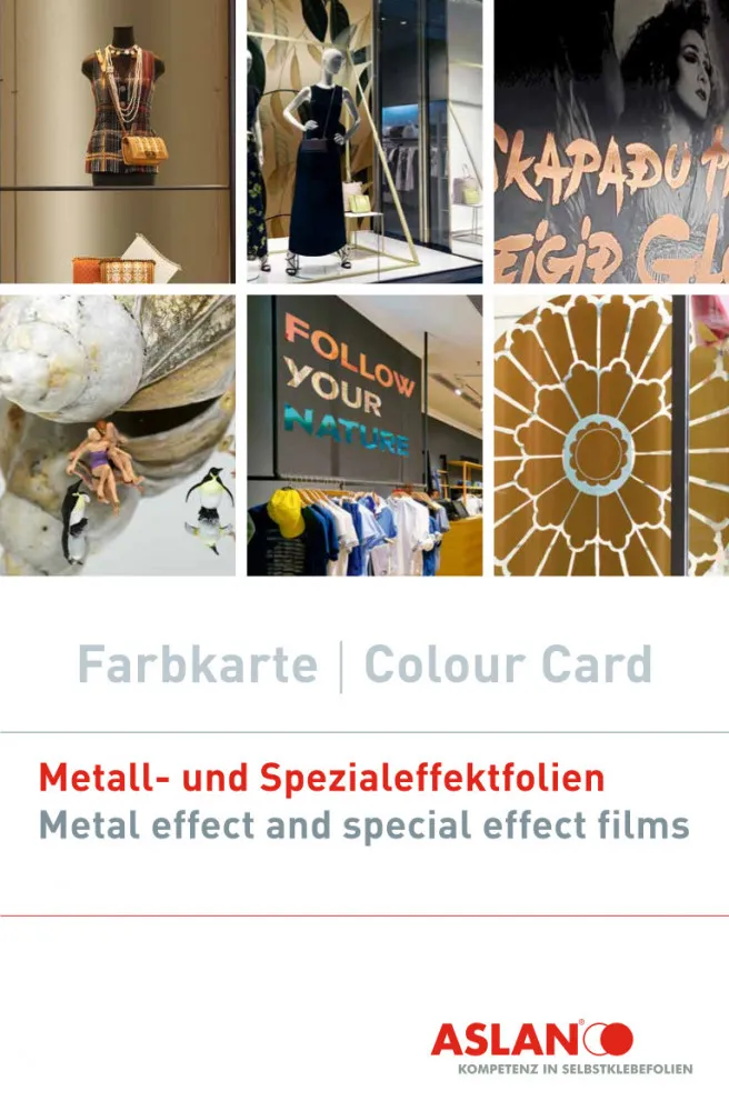 Farbkarte Aslan Metall- und Spezialeffektfolien